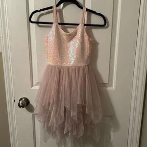 Girls Pink Party Dress